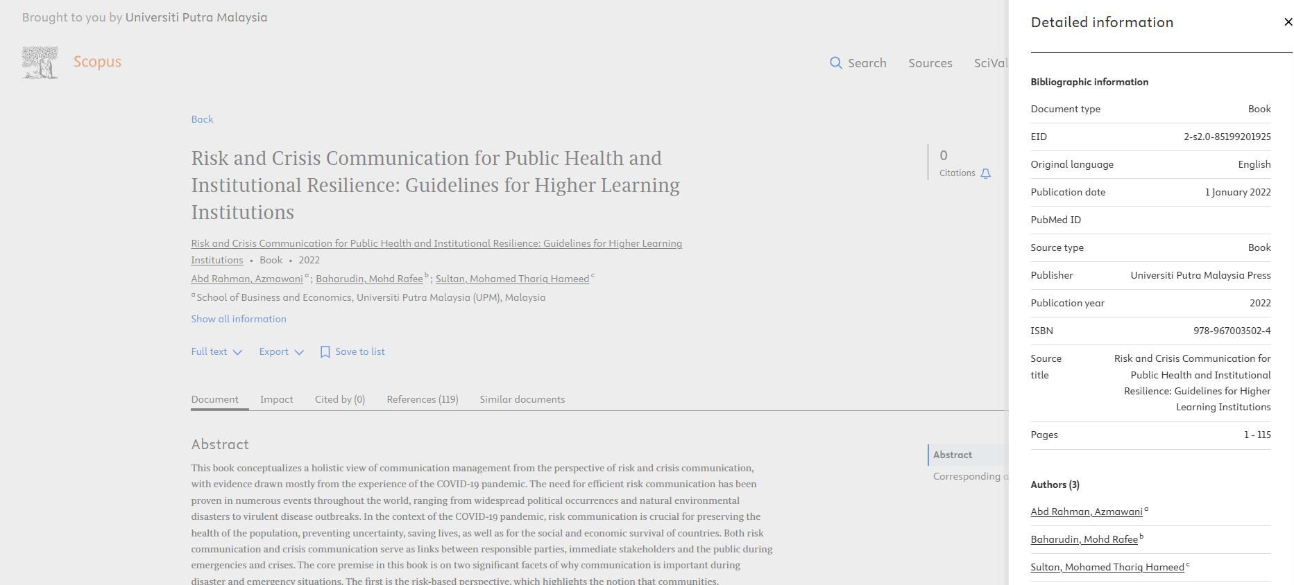 Scopus Screenshot 1