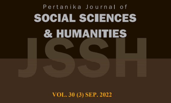Penerbitan PJSSH Vol.30(3) SEP. 2022 